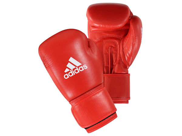 Adidas IBA Licensed Stamped Amateur Boxing Comp Gloves Red